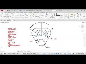 how to use mirror,polar array,trim,in autocad