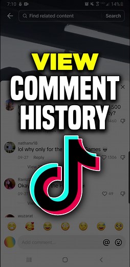 HOW TO SEE YOUR COMMENT HISTORY ON TIKTOK IN 2023! #tiktok #tiktoktutorial #tutorial
