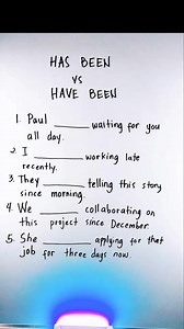 498K views · 7K reactions | Has been vs Have been Basic English Grammar Review #hasbeen #vs #havebeen #English #grammar #learningbuddy #englishlearning #vocabulary #has #been #have #been #anosaenglish #englishquiz #grammarquiz | Learning Buddy | Facebook