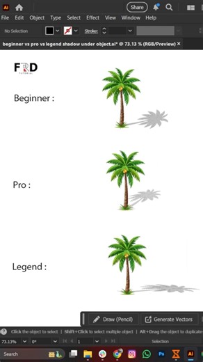 How Beginners, Pros & Legends Add Shadows 🎨✨3 Levels of Shadows in Adobe Illustrator CC tutorial