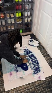 Making a shirt to match the Grapes 5s 🍇🔥 wait for the final… #fyp #customshirts #streetwearbrand #dtfprinting #sneakerhead