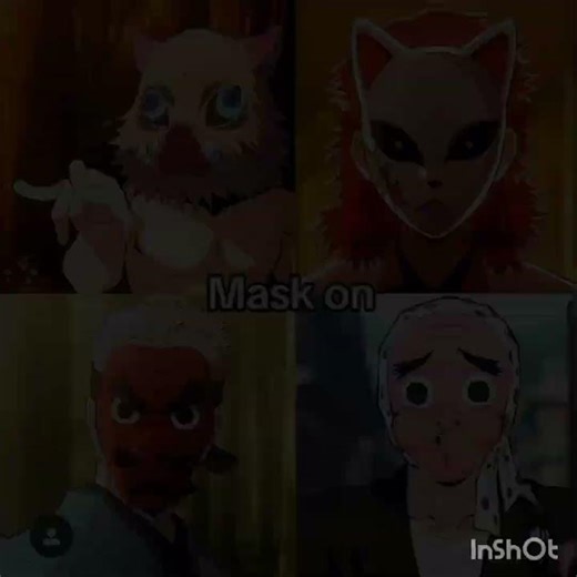 mask off is just 😫💗🔥😍✨😭 #demonslayer #tanjiro #inosuke #giyu #shinobu #muichiro #anime