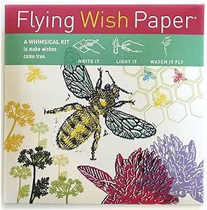 Flying Wish Paper - Write it., Light it, & Watch it Fly - JUST BEE - 5" x 5" - Mini Kits