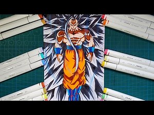 How to Draw Goku super Saiyan infinity[full body] | Dragonball