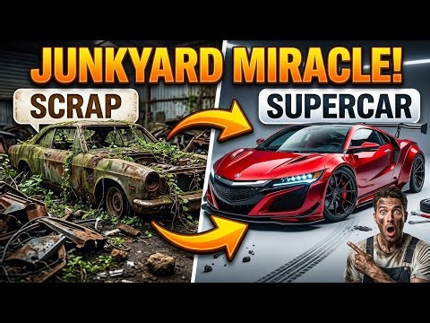 Scrap Yard to Supercar in 24 Hours! Turning Junkyard Parts Into a Supercar! Project Reborn