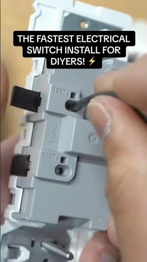 The Fastest To Install Electrical Outlet And Switch For DIYErs! #shorts