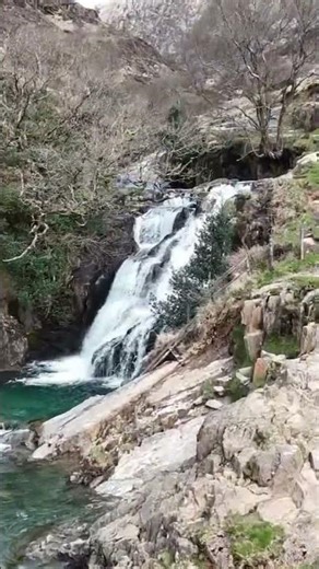 Fairy pools .Watkin path eryrinationalpark #drone #mountainswiev #waterfall #mountains #hiking