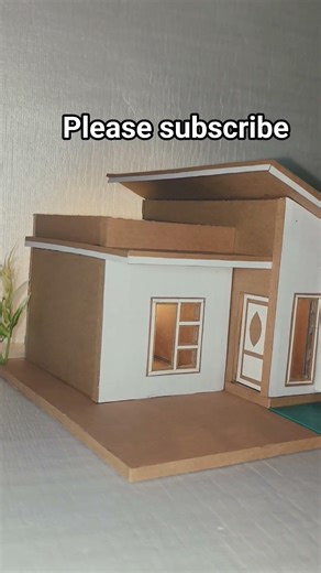crafting cardboard miniature house #diy #home #house #rumahkardus