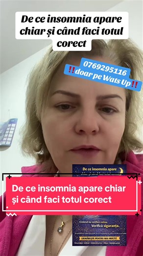 Insomnia nu înseamnă că faci ceva greșit. Uneori înseamnă că organismul tău este suprasolicitat de prea mult timp. Somnul nu se câștigă prin reguli. Se recâștigă prin reglare. Urmărește seria despre insomnie. Fiecare video aduce claritate, nu presiune. #insomnie #somn #sistemnervos #stres #DrMihaelaN