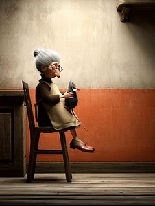 THIS IS NUMBER 2 ❤️ 🐭🪑 A chair, a lady – and a very curious little mouse. Midjourney can now make animations, and I've been playing around with it a bit. Here's an example of the first version. Number two and three will follow soon 🙂 | Inge Schuster