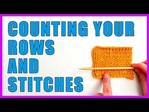 How to Count ROWS and STITCHES in Stockinette