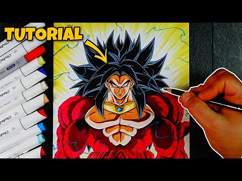 How to Draw BROLY SSj4 | Drawing Tutorial + Q&A