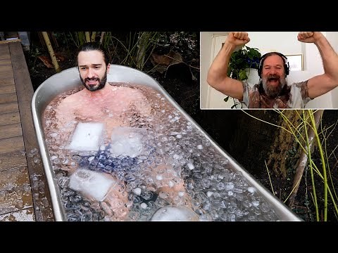 My First Ice Bath with The Iceman Wim Hof