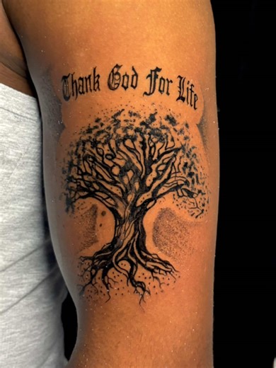 Tree of life !! Trust God for life!!! 5hours tattoo session ..inked by kova ..#fyp #foryoupage
