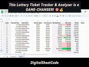 Lottery Ticket Tracker and Analyzer | Budget & Winnings Log | Printable Gambling Expense Sheet - Etsy