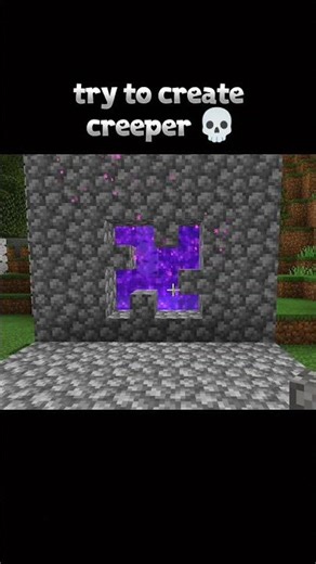try to create creeper face #minecraft