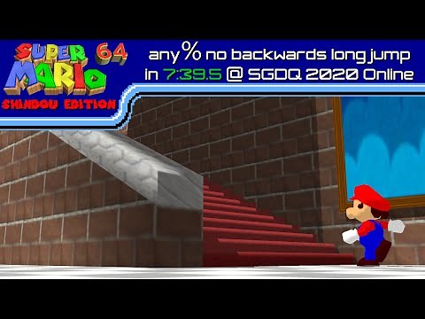TASBot's tightest GDQ run yet: SM64 no backward long jumps in 7:36 at SGDQ 2020 (HD local encode)