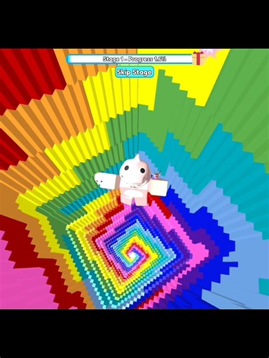 dino fall in rainbow #roblox #goviral #trending