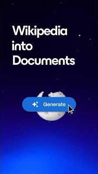 Turn Any Wikipedia Article into a Doc | Gamma AI