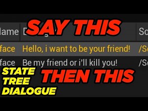 Multi Line Dialogue Tables - State Tree Dialogue System #2
