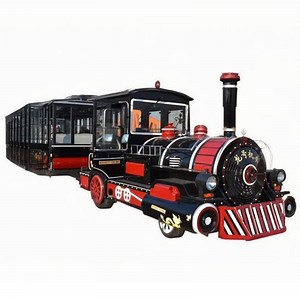 [Hot Item] Small Amusement Park Rides 21 Seats Trackless Electrical Tourist Train