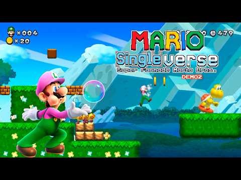 Mario Multiverse | New Super Mario Bros U | Bubble Luigi | Demo 2 | SFMB