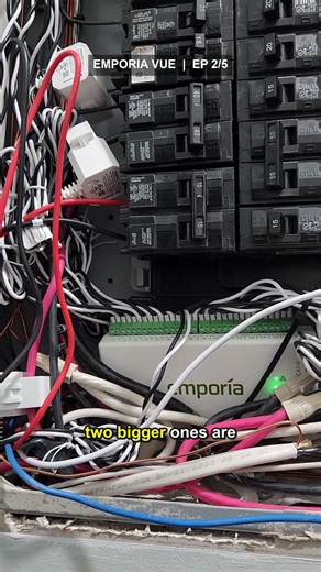 What a Whole-Home Energy Monitor Looks Like Inside a 200A Panel (Emporia Vue) #Shorts
