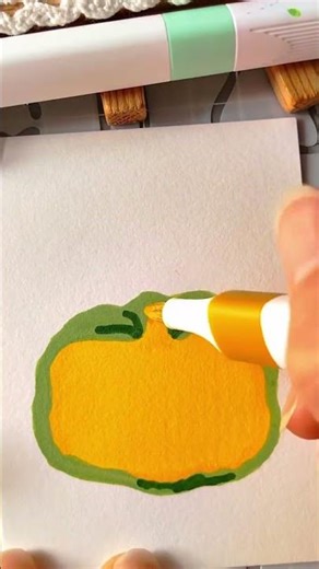 Immersive painting｜Is it winter pumpkin? Chinese orange? Ha ha, can't be told clearly!