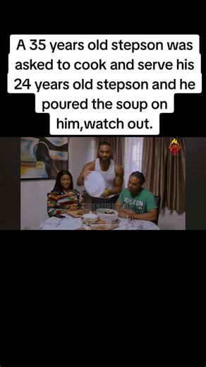 Stepson Cooking Mishap in Nigerian Movie Scene