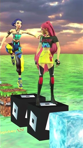 Mira vs Zoey Roblox vs Minecraft battle