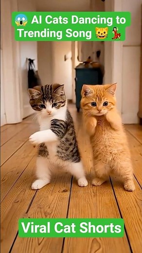 😱 AI Cats Dancing to Trending Song 🐱💃 | Cutest Cat Dance Ever 😍 | Viral Cat Shorts #cats #viral #ai