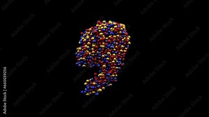 This stock motion graphics featuring a christmas tree and 2024 countdown from 10 to 2024 with in morphing christmas ornaments animation on transparent alpha channel background for easy drag and drop!