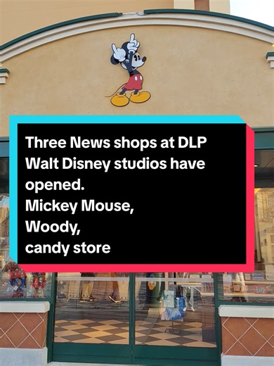 Three new shops have opened at Walt Disney studios soon to be Adventure world. Mickey Mouse shop can be found by Walt Disney and Mickey Mouse statue, Woody's shop can be found by the Aladdin magic ✨ carpet ride and my favourite the candy 🍬 🍭 store by Tower of Terror ride.#disneylandparis #Mickeymouse #woody #toystory #waltdisneystudios @Disney Parks @Disneyland Paris ✨ @walt Disney studios @adventure world