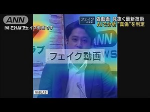 偽動画を見抜く最新技術 AIで分析“真偽”を判定【フェイクの波紋】(2025年6月18日)