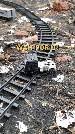 Miniature Train Diorama with Truck Incident