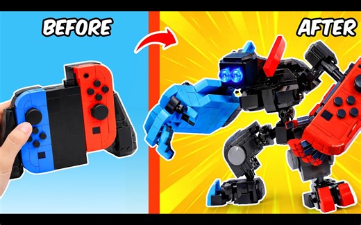[中配]我用 Marstoy 的乐高积木搭建了任天堂 Switch 机甲 | BEAR Bricks 西班牙语 - BEAR Bricks SPANISH
