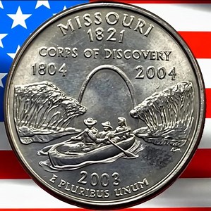2003 P & D Missouri State Quarter Circulated US Mint 25C Coin Collectible Gateway Arch Historic Coin - Etsy Canada