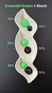 183K views · 1.1K reactions | Emerald Green  + Black  Color Mixing  #colormixing #paintmixing #artvideo #asmr #foryou | Mini Art Zone | Facebook