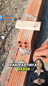 trik membuat benang pasangan bata untuk tembok , cocock ditiru para tukang #unik #idekreatif | Ice Teller