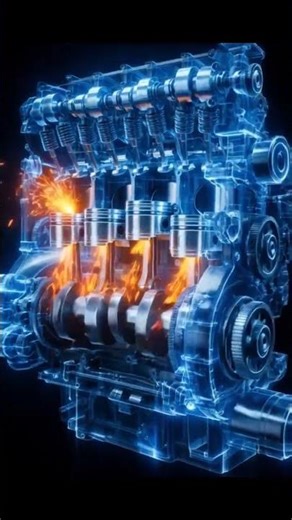 🚗 Engine Working – Simple and Clear Explanation #automobile #mechanic