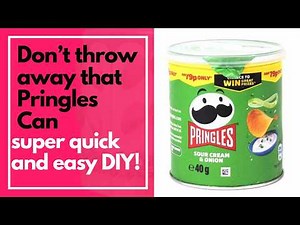 Quick & Easy Pringles Can Art for beginner !!