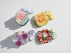 Travel Contact Lens Case With Mirror & Solution Bottle | All-in-one Contact Lens Kit | Leakproof Portable Lens Holder | - Etsy