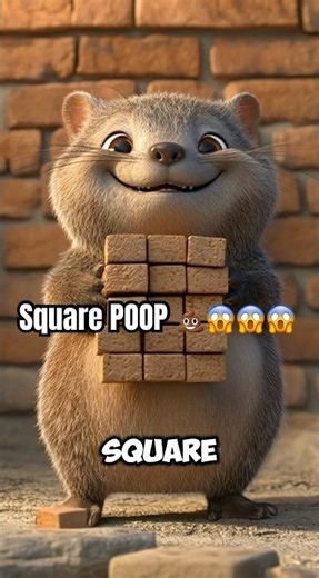 Why is his POOP square?! 😱💩 Minecraft animal exists! #wombat #minecraft #animals #funnyfacts #poop