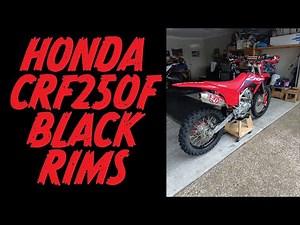 Honda CRF250F Black Rims, Suspension and More