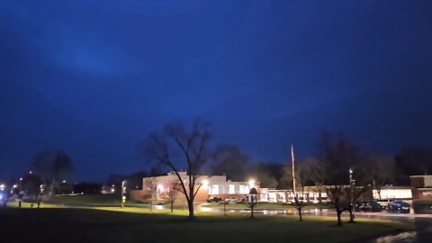 Lightning Flashes Across Sky in Albany
