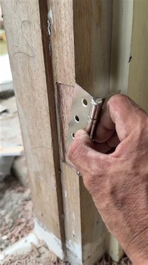 Easy Way to Fit and Install Door Hinges #woodworking #wood #diy
