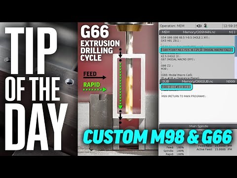 The Perfect Drilling Canned Cycle with M98 & G66 - Haas Tip of the Day