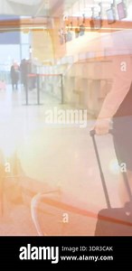 Animation of globe and network of connections. global connections, network and data processing concept digitally generated video.