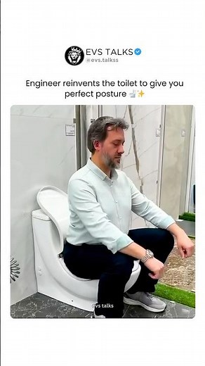 Engineer Reinvents the Toilet for Perfect Posture 😳🚽