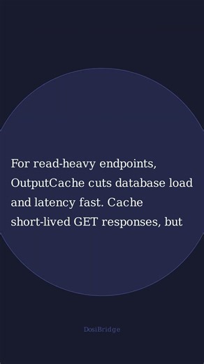 .NET 8 OutputCache: Fast API Reads with One Line #Shorts